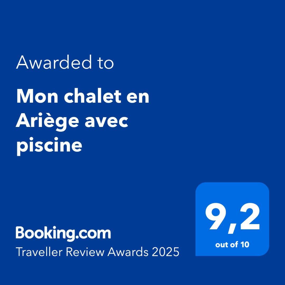 Mon Chalet En Ariege Avec Piscine Daumazan-sur-Arize Esterno foto